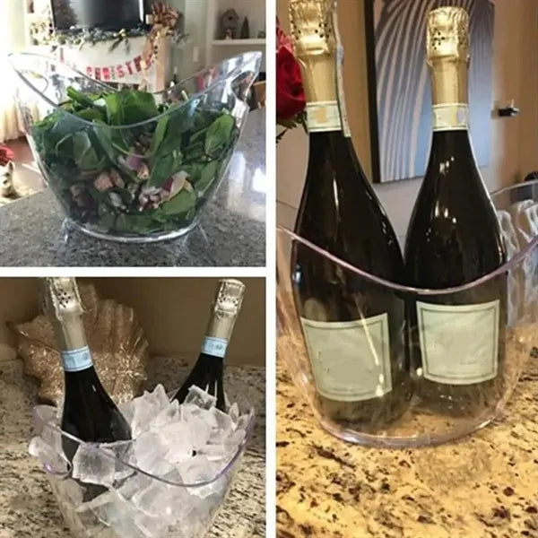 4L Clear Beverage Tub Wine Champagn Beer Bottles Ice Bucket