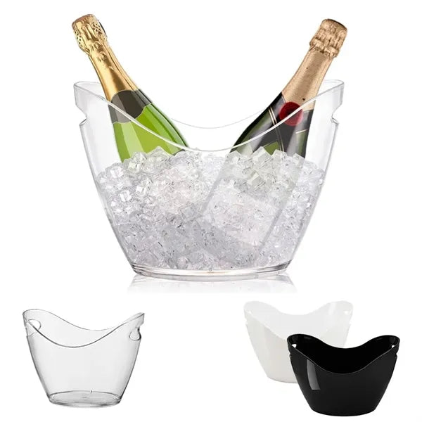 4L Clear Beverage Tub Wine Champagn Beer Bottles Ice Bucket
