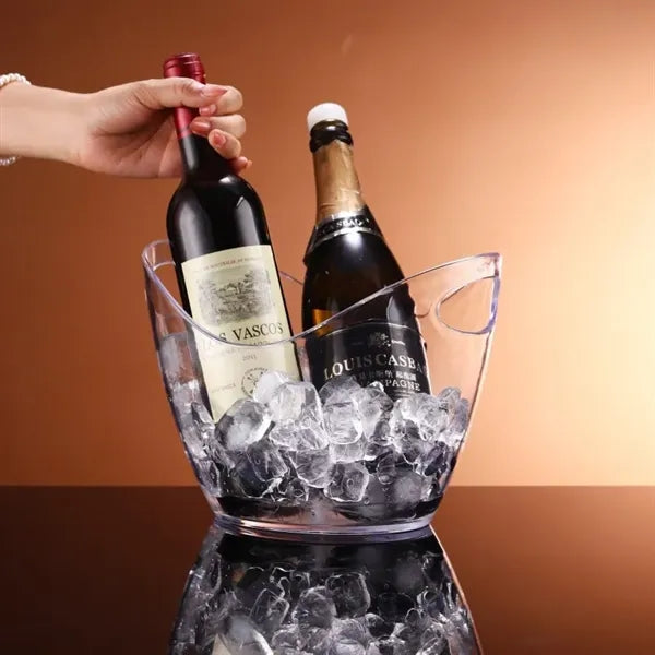 4L Clear Beverage Tub Wine Champagn Beer Bottles Ice Bucket