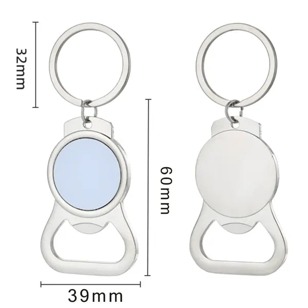 Metal Bottle Opener with Split Key Ring