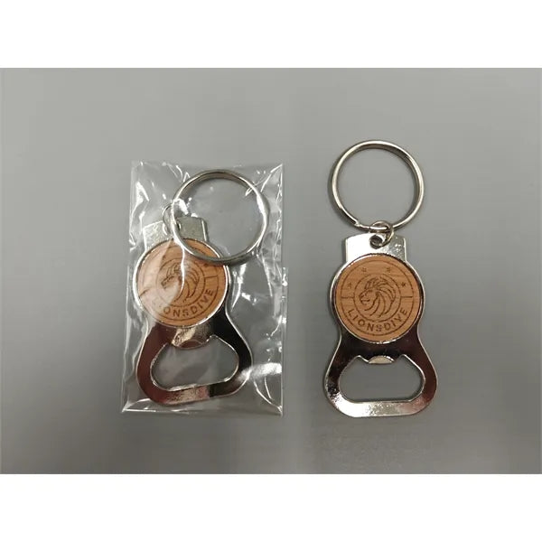 Metal Bottle Opener with Split Key Ring