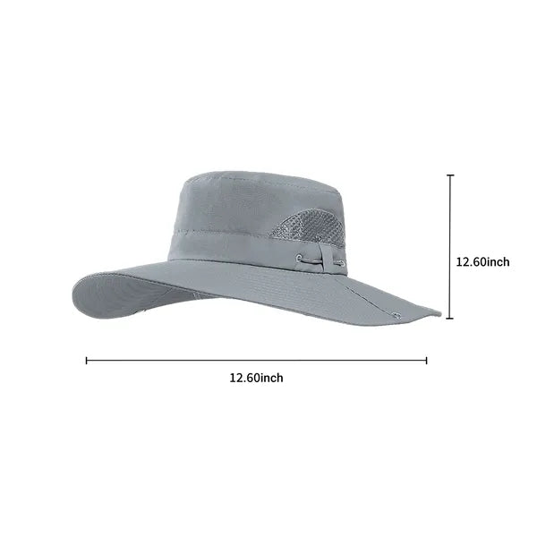 Embroidered UV-Protective Men's Bucket Hat