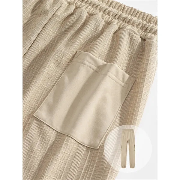 Men's Beach Summer Cotton Linen Loose Jogger Pants