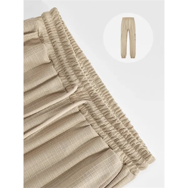Men's Beach Summer Cotton Linen Loose Jogger Pants