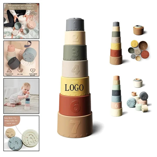 Children's Toy Silicone Stacking Cup