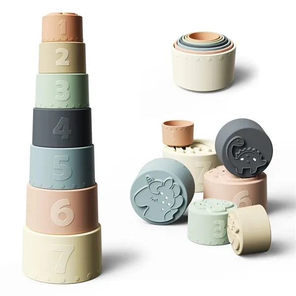 Children's Toy Silicone Stacking Cup