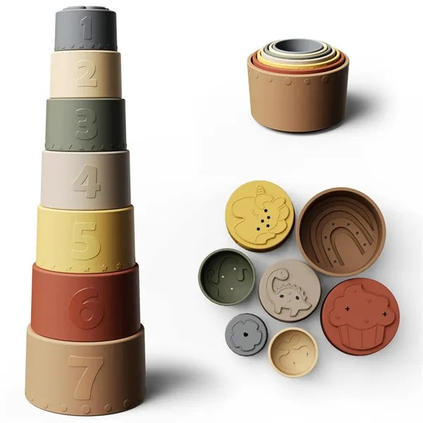 Children's Toy Silicone Stacking Cup