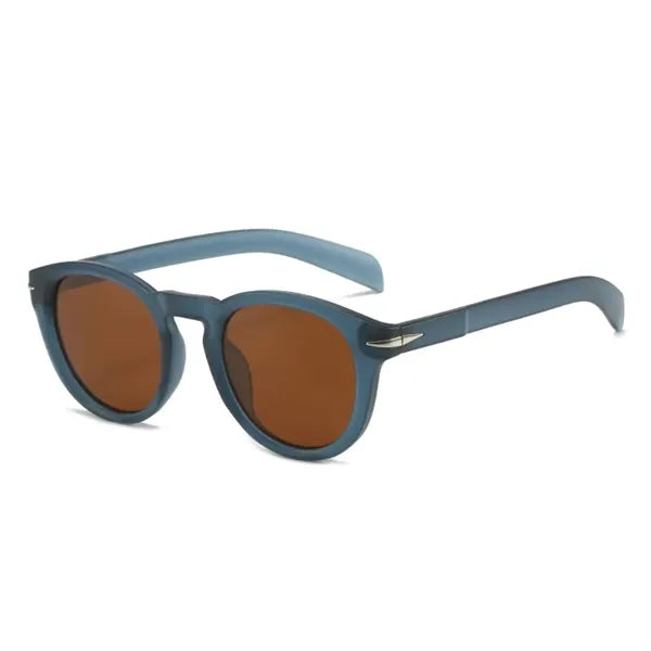 Unisex Oval Polycarbonate Sunglasses