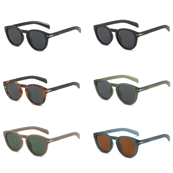 Unisex Oval Polycarbonate Sunglasses