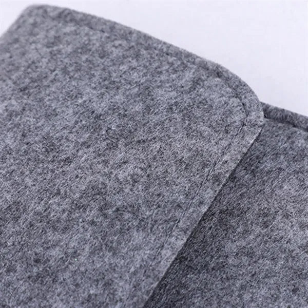 Felt A4 Document Storage Bag With Buttons