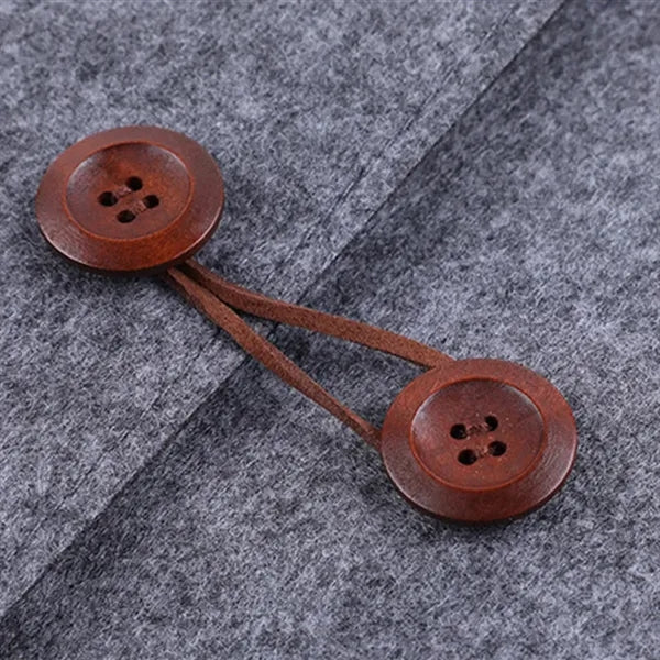 Felt A4 Document Storage Bag With Buttons