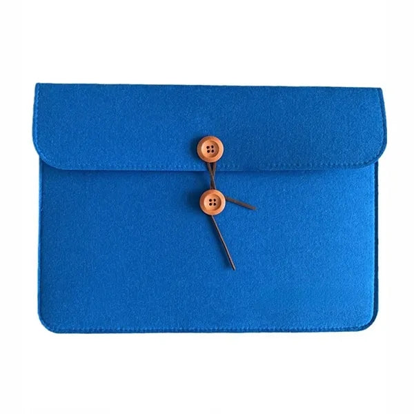 Felt A4 Document Storage Bag With Buttons