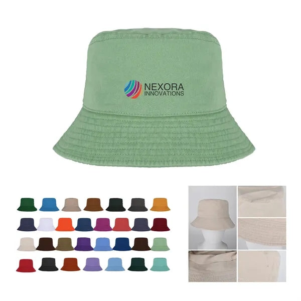 Cotton Bucket Hat for Outdoor Hiking