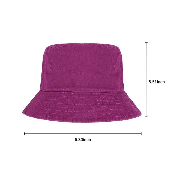 Cotton Bucket Hat for Outdoor Hiking