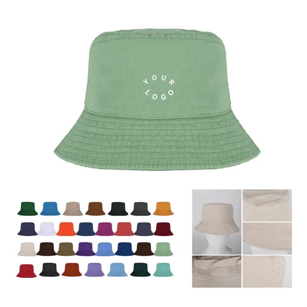Cotton Bucket Hat for Outdoor Hiking
