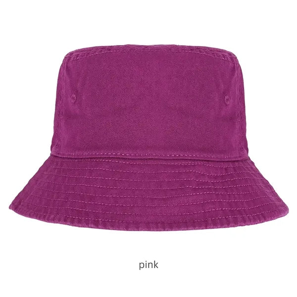 Cotton Bucket Hat for Outdoor Hiking