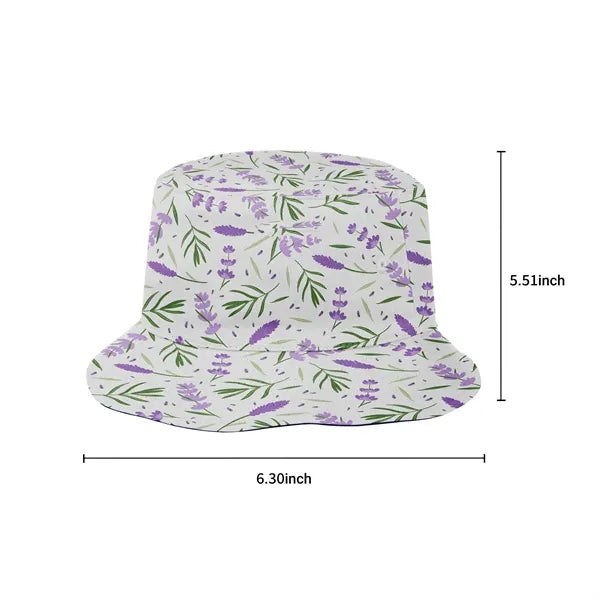Camouflage Wide-Brim Bucket Hat with Embroidery