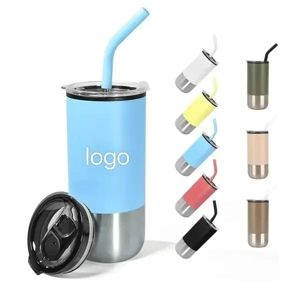 16oz Insulated Travel Mug Portable Coffee Cup Office Outdoor