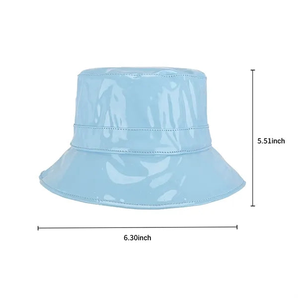 PU Leather Bucket Hat for All Seasons