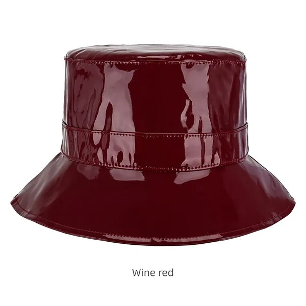 PU Leather Bucket Hat for All Seasons