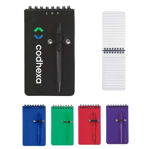 Pocket Spiral Jotter&Pen 3 x 5.5 inches