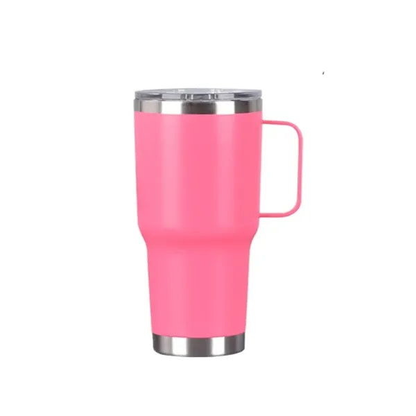 20 oz Stainless Steel Tumbler W/ Lid & Handle