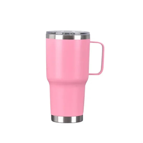 20 oz Stainless Steel Tumbler W/ Lid & Handle