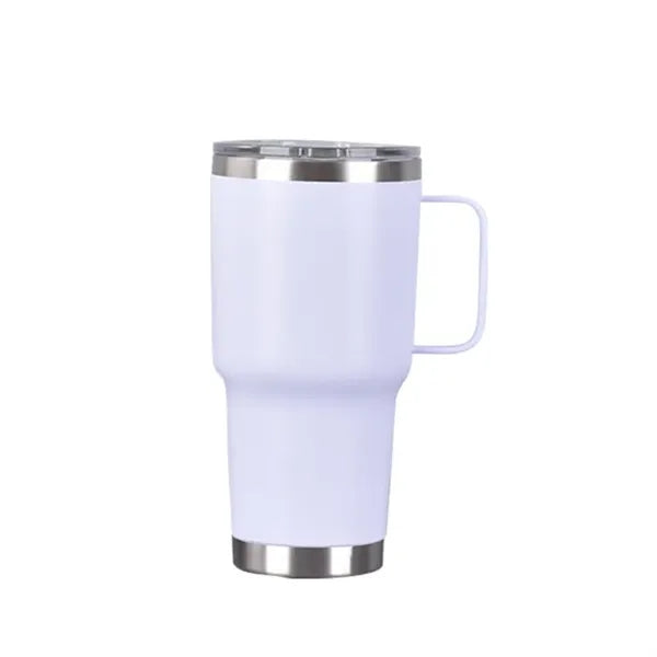 20 oz Stainless Steel Tumbler W/ Lid & Handle