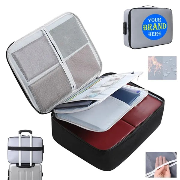 Fireproof & Waterproof Document Bag With Lock