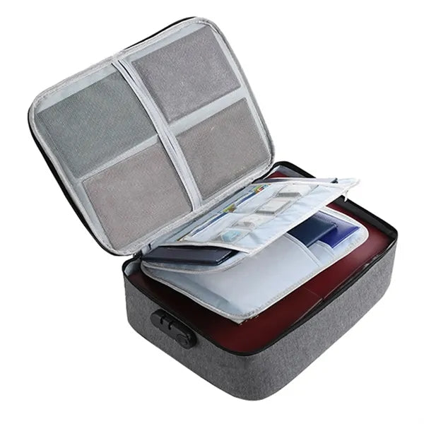 Fireproof & Waterproof Document Bag With Lock