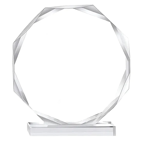 Octagon Acrylic Award 4.7 Inches High