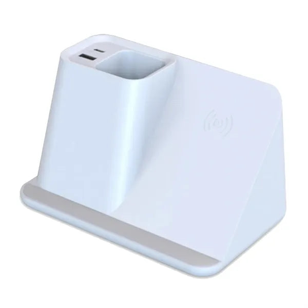Wireless Charger Stand & Pen Holder 15 W Fast Charging