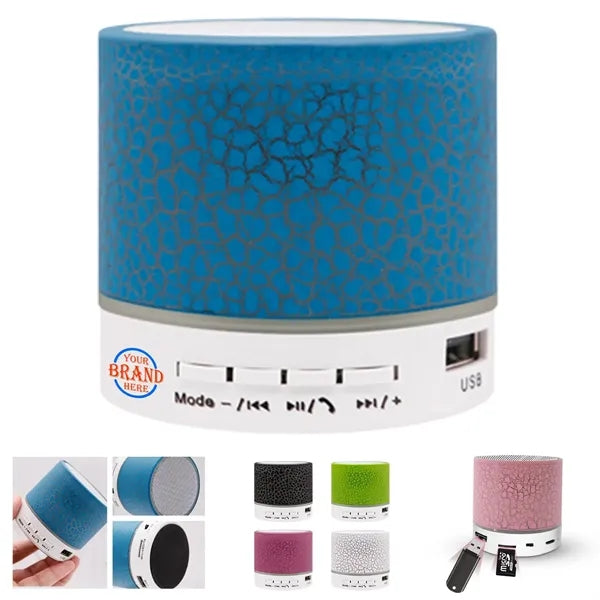 Led Wireless Speaker w/ Cracked Design