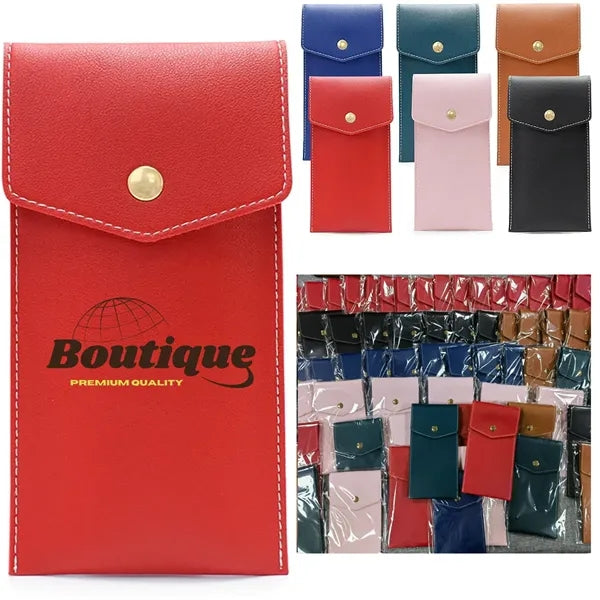 Leather Pencil Case Office Storage Bag Prevent Ink Leakage