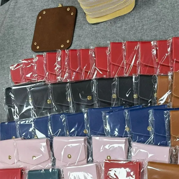 Leather Pencil Case Office Storage Bag Prevent Ink Leakage