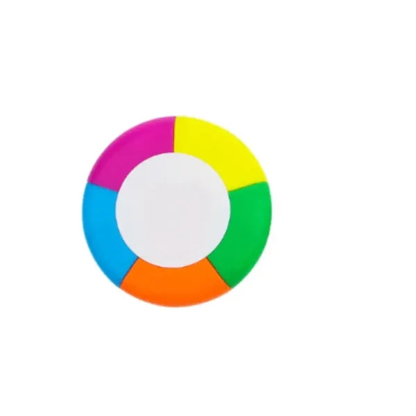 Round Five-color Highlighter