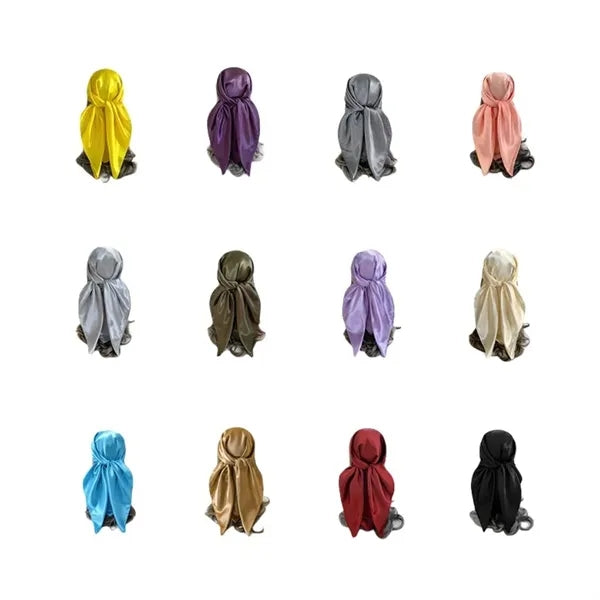 Large Custom Satin Solid Color Bandanas