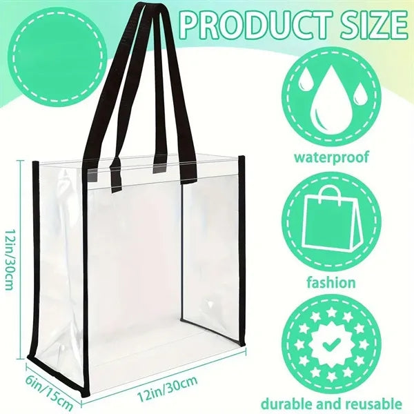 Transparent Stadium Tote Bag Work Concerts Travel Compliant