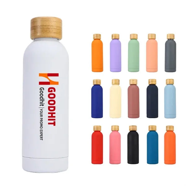 17oz Stainless steel Bottle Tumblers w/ Bamboo Lid
