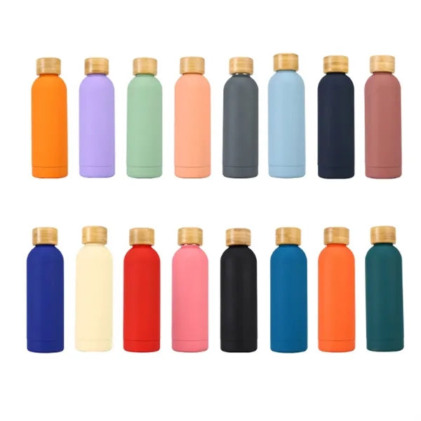 17oz Stainless steel Bottle Tumblers w/ Bamboo Lid