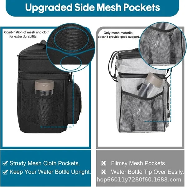 Large Capacity Outdoor Double Insulated Shoulder Bag