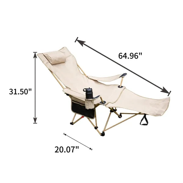 Folding Outdoor Chair for Leisure Camping Lunch Break Beach