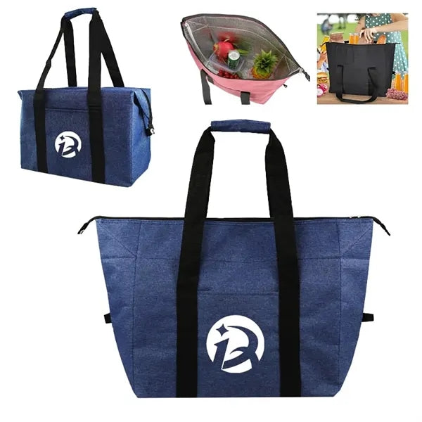 Collapsible Zipper Cooler Tote