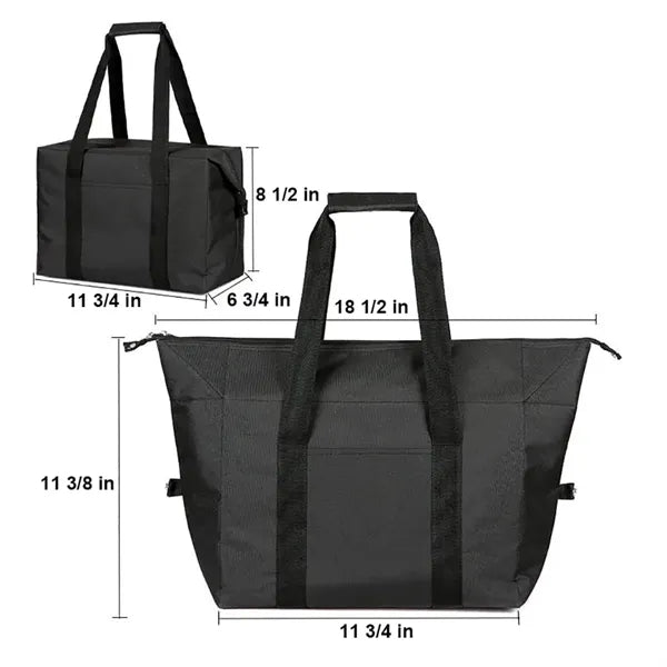 Collapsible Zipper Cooler Tote