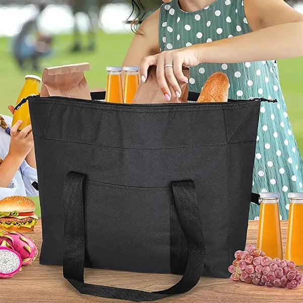 Collapsible Zipper Cooler Tote