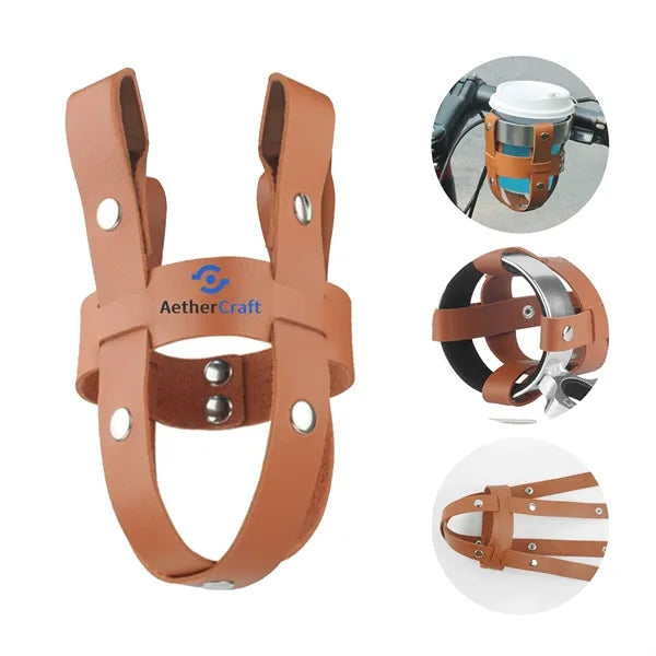 PU Leather Bicycle Water Bottle Holder