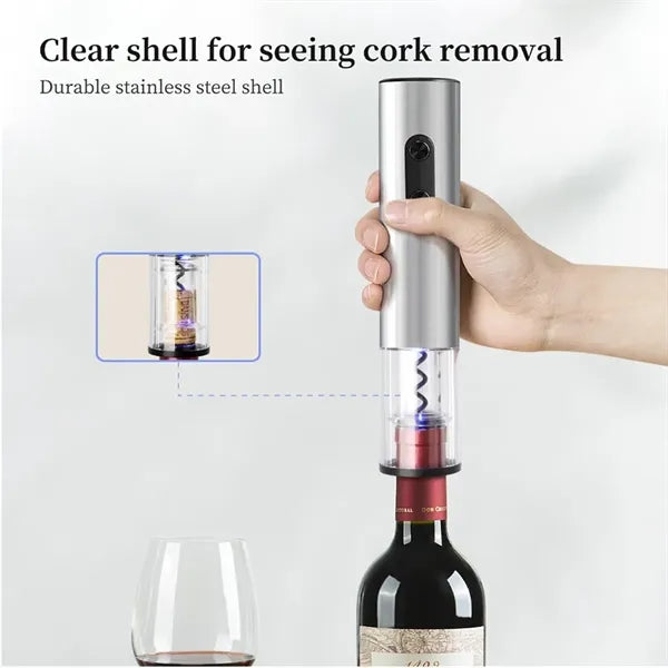 Automatic Wine Opener with Dry Cell Battery & Aluminum Alloy