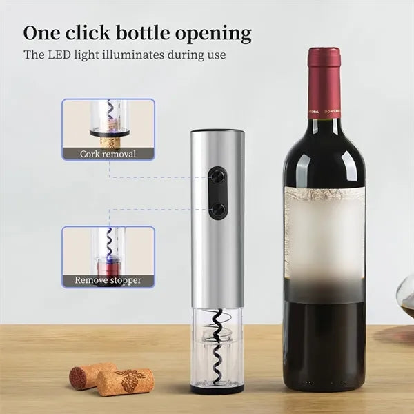 Automatic Wine Opener with Dry Cell Battery & Aluminum Alloy