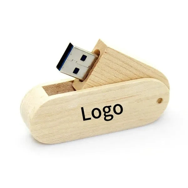 Eco-Friendly Bamboo Swivel USB 3.0