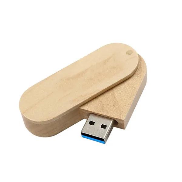 Eco-Friendly Bamboo Swivel USB 3.0